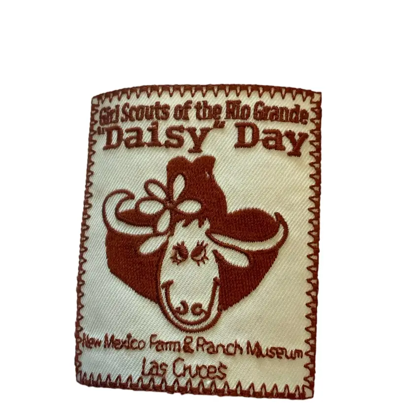Vintage Scouting Fun Patch : Girl Scout Of The Rio Grande Daisy Day At The New Mexico Farm And Ranch Museum In Las Cruces, NM
