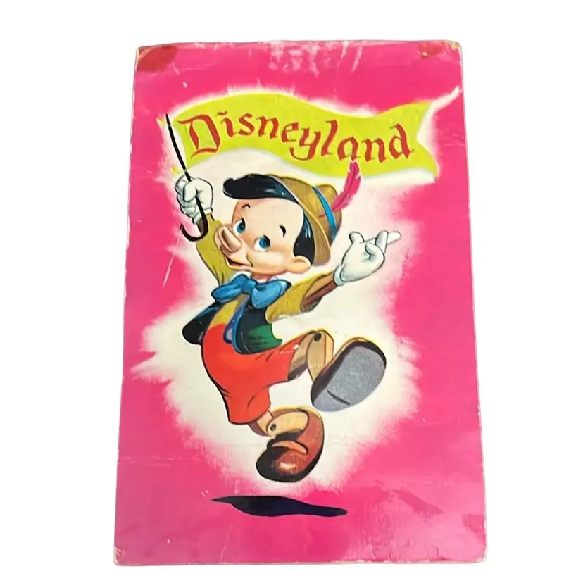 Super rare Disneyland Pinocchio “Squeeking” postcard.
