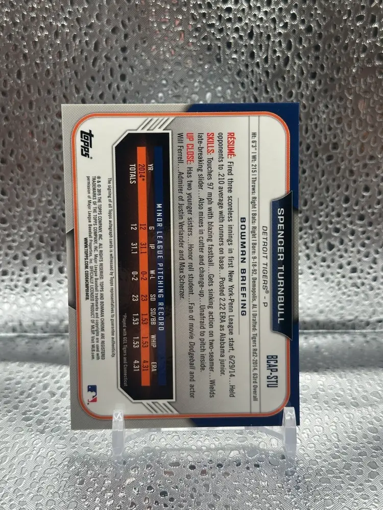 Spencer Turnbull Detroit Tigers Auto