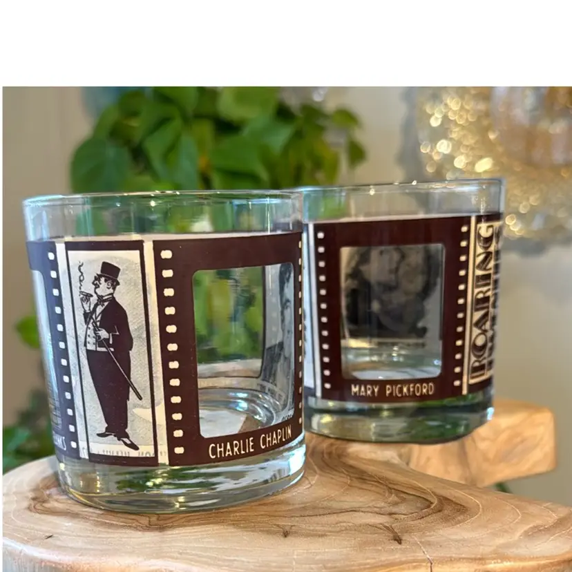 1960s Roaring Twenties Rocks Glasses