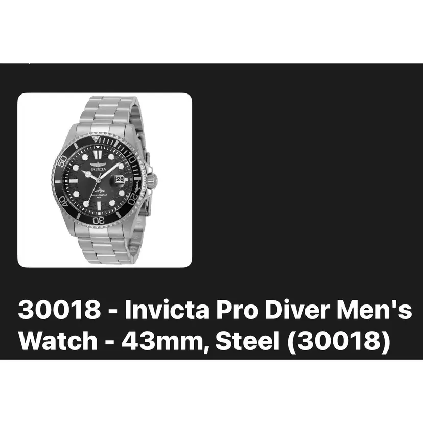 Invicta Pro Diver Men's Watch - 43mm, Steel