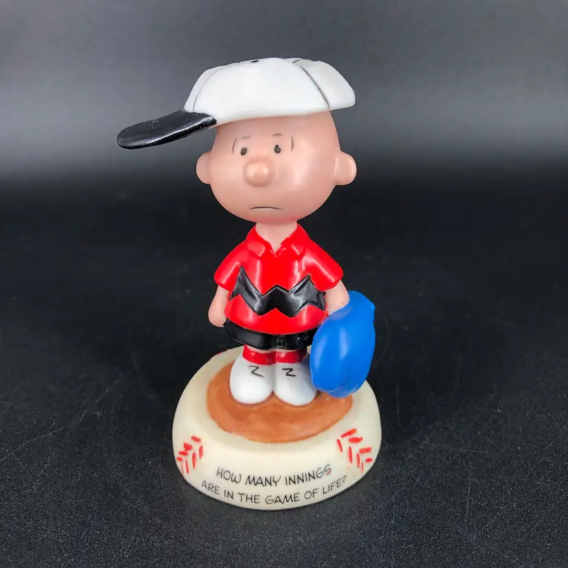 Hallmark Peanuts "Seventh Inning Stretch" Baseball Charlie Brown Figurine