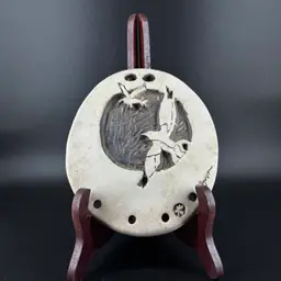 Studio Pottery Plaque Wind Chime Signed