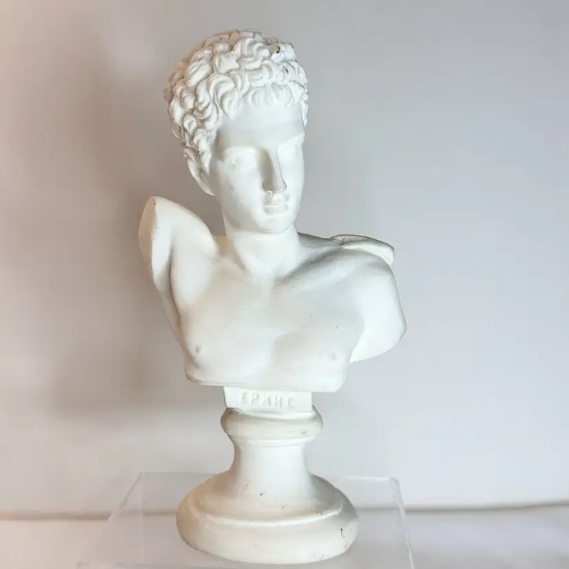 Vintage Hermes and the Infant Dionysus Mini Reproduction Desktop Bust 6” Tall