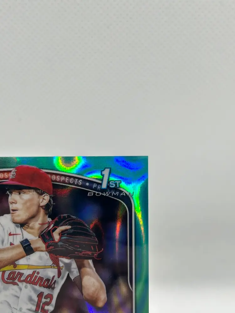 Liam Doyle 2025 Bowman Draft Chrome 1st Auto Teal Lava /199 St. Louis Cardinals