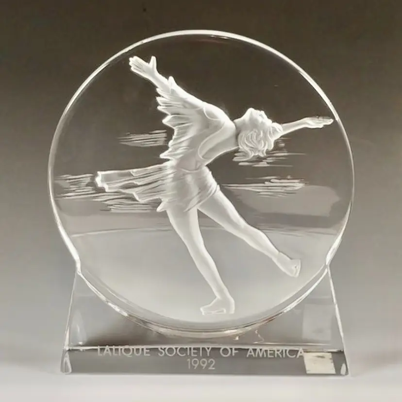 Lalique Society Of America Paperweight- Figure Skater
