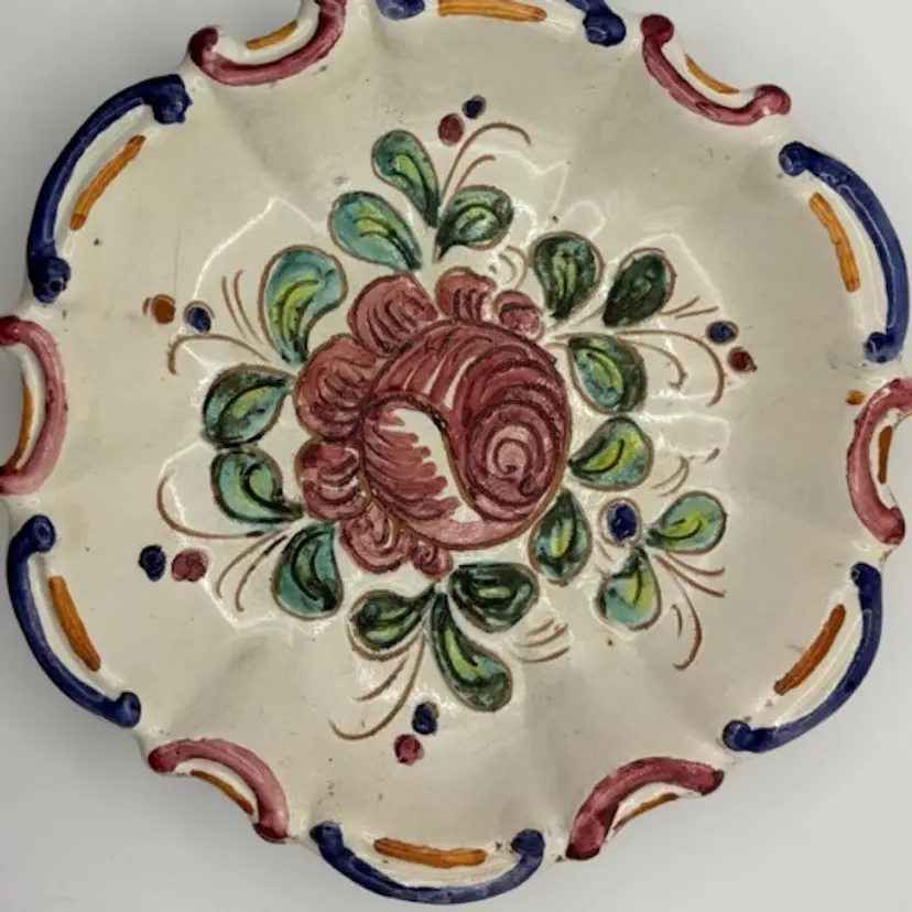 DiMarinis in Vietri, Amalfi, Italy, shallow bowl, beautiful, hand painted, MCM