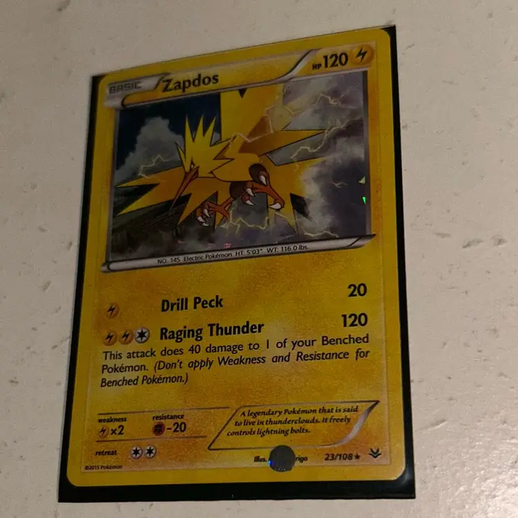Pokemon Card, Zapdos, 23/108