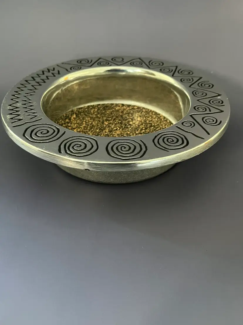 Wilton Armetale Reggae Pewter Wine Bottle Holder/Coaster