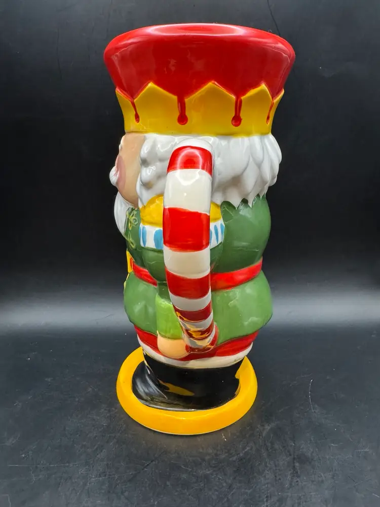 New Pier 1 Imports 2017 Nutcracker 64oz Earthenware Hand-Painted Pitcher 10.5”