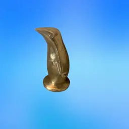 Brass Penguin Figure 1 3/4 X 1 3/4 X 3 Inches