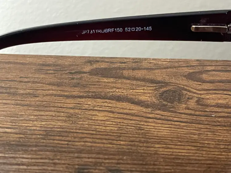 Women's Square Burgundy to Clear Ombre Eyeglass Frames Only 52-20-145 mm