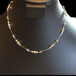 Vintage Bar & Ball Necklace