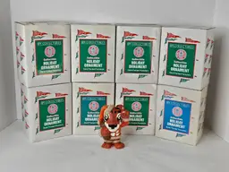 Lot of 8 Vintage 1996 Clemson Tigers Mascot Holiday Ornament BPI Hand Painted in Box