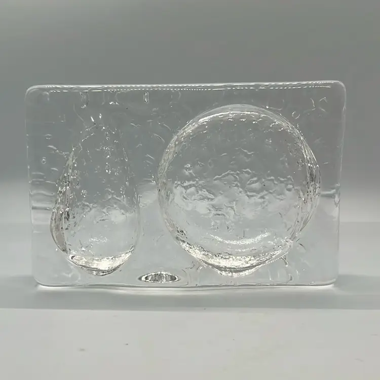 Vintage Mid Century Modern Scandinavian Kosta Boda Sweden Pipe Holder Ashtray 6.5”   4.5”