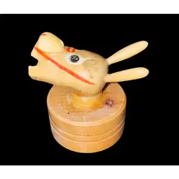 #11- Vintage Wood Kokeshi Style Miniature Figuring As Pictured