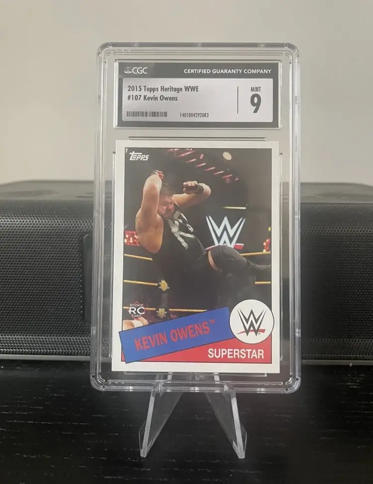Kevin Owens 2015 Topps Heritage CGC 9