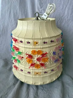 Vintage Lawnware Hanging Lamp