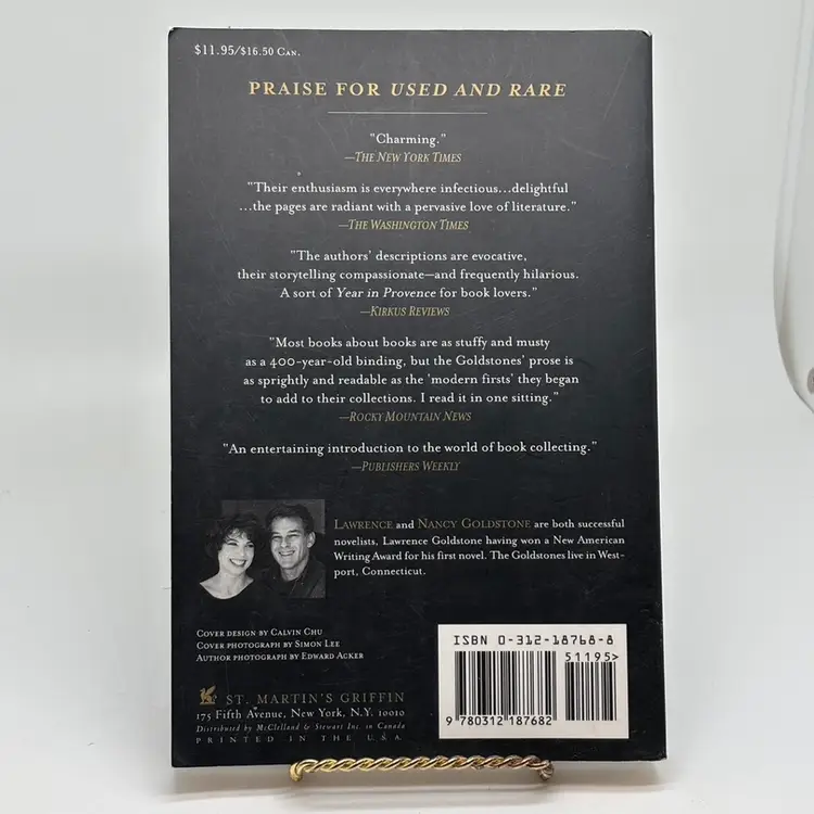 LAWRENCE & NANCY GOLDSTONE Used & Rare PB St Martin’s Griffin 1997 1st/7st   Very Good Condition