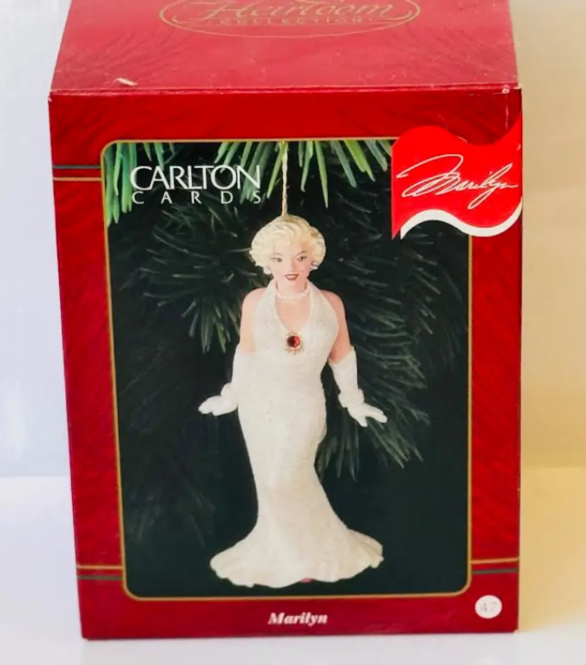 #01 - 1996 Marilyn Monroe Ltd. Edition Carlton Cards Heirloom Collection Ornament Xmas