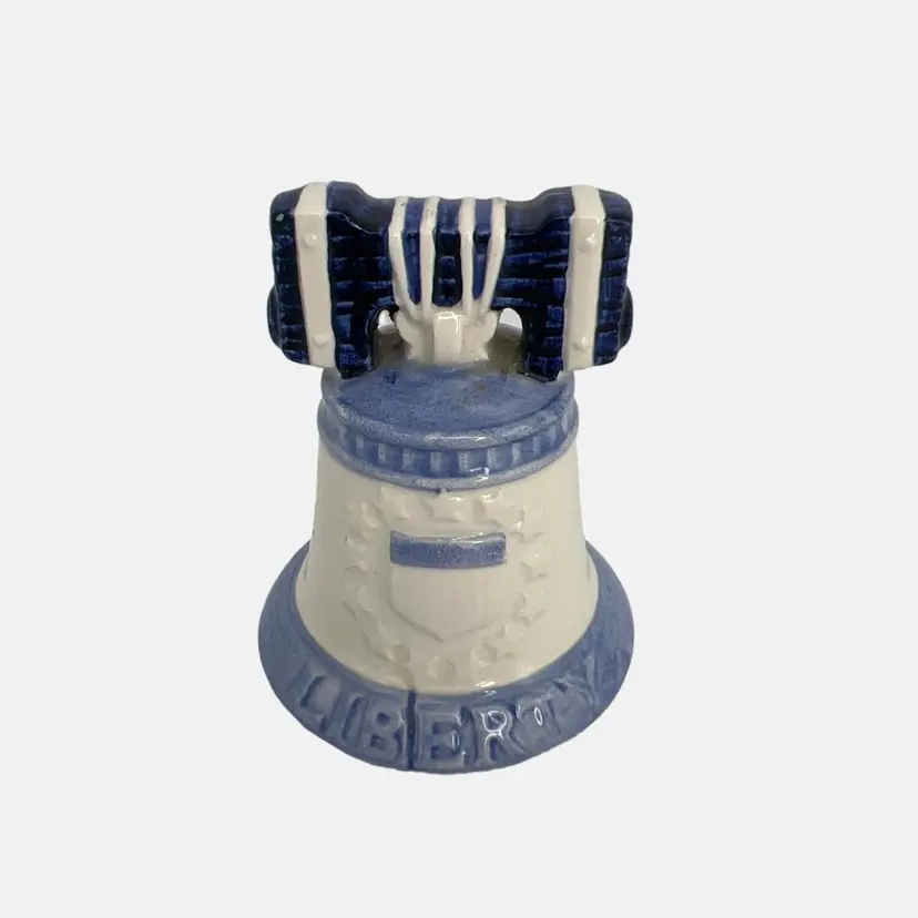 Vintage 1976 Inarco Liberty Bell Ceramic Collectible Bell Japan 3.25"