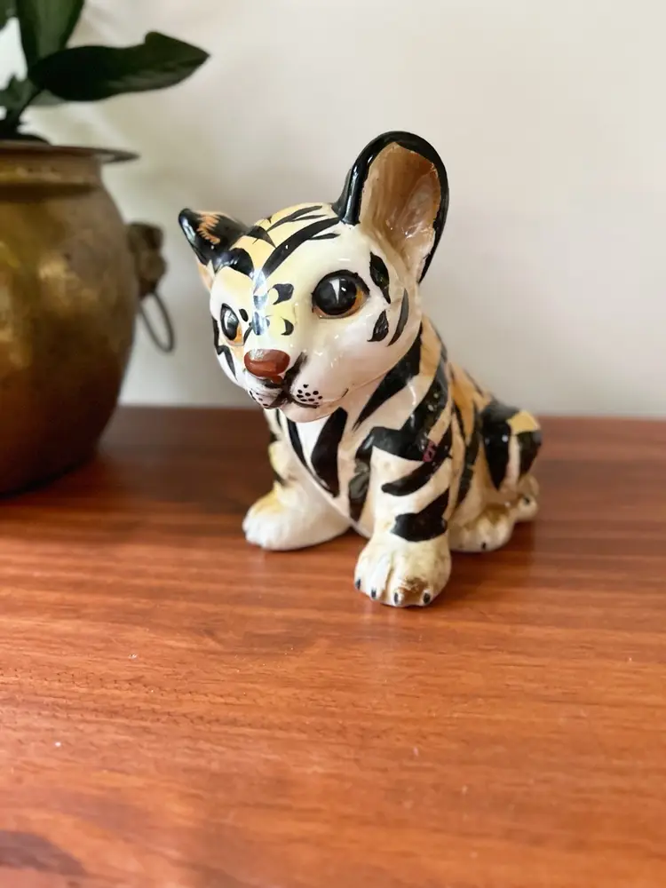 Vintage Shafford Made In Japan Tiger Figure