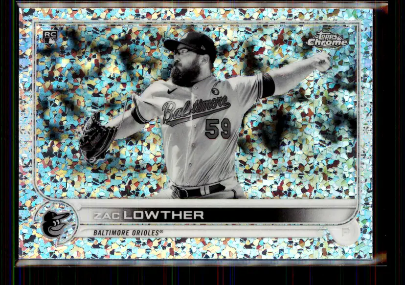 Zac Lowther 2022 Topps Chrome Speckle Refractor #159 - Baltimore Orioles - (147-271)