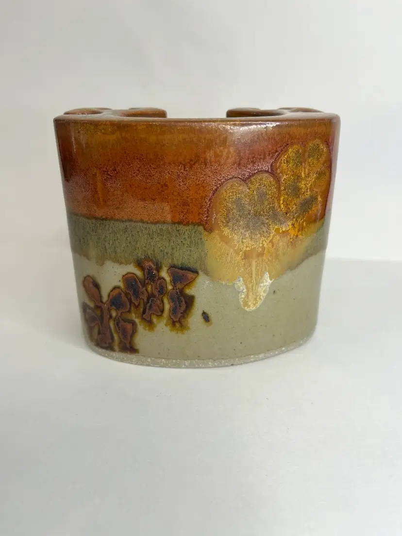 Vintage Snug Hill Oregon Pottery- Toothbrush Holder Or Art Decor