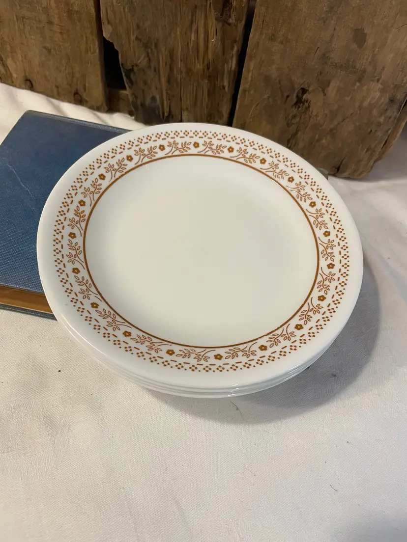 Vintage Set of 4 CorningWare Corelle Summer Impressions 1980s Side plates 6 3/4"