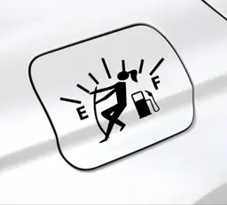 Funny Girl High Gas Consumption Car Decal Handmade Vinyl Sticker