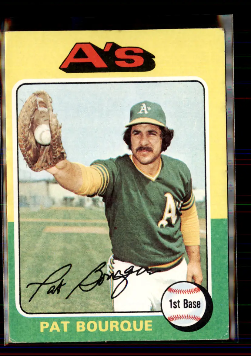 Pat Bourque 1975 Topps #502 - Oakland Athletics - (pk1-39)