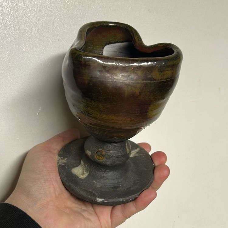Handmade Pottery Heart Trinket Bowl