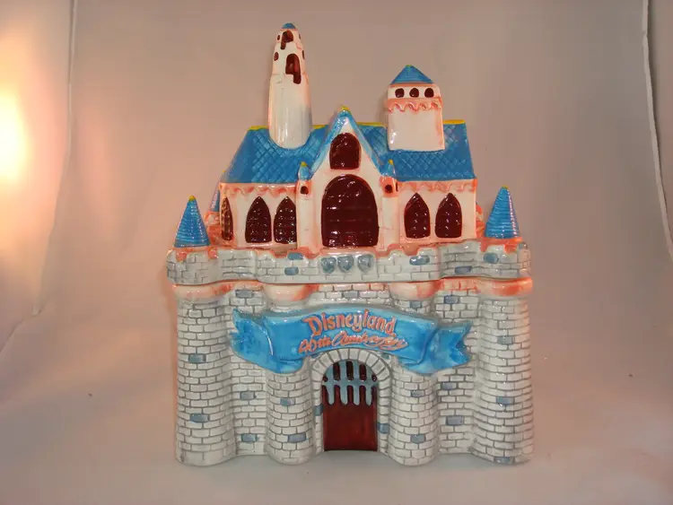 Disneyland Sleeping Beauty Castle Ceramic Cookie Jar - 40th Anniv. Ltd. Ed. NIB