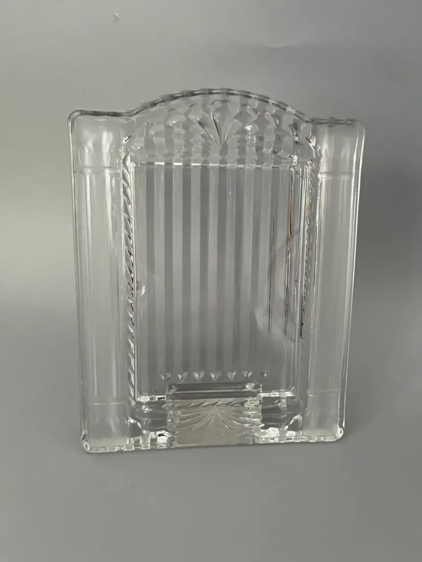 Two Stylish Mikasa Crystal Picture Frames