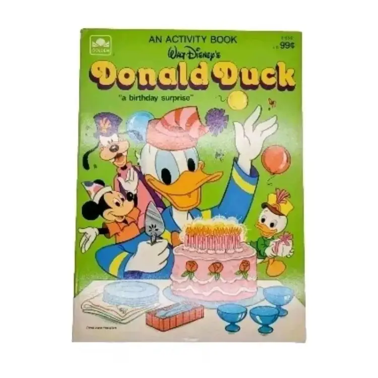 Vintage New Donald Duck 1984 Disney Golden Activity Book