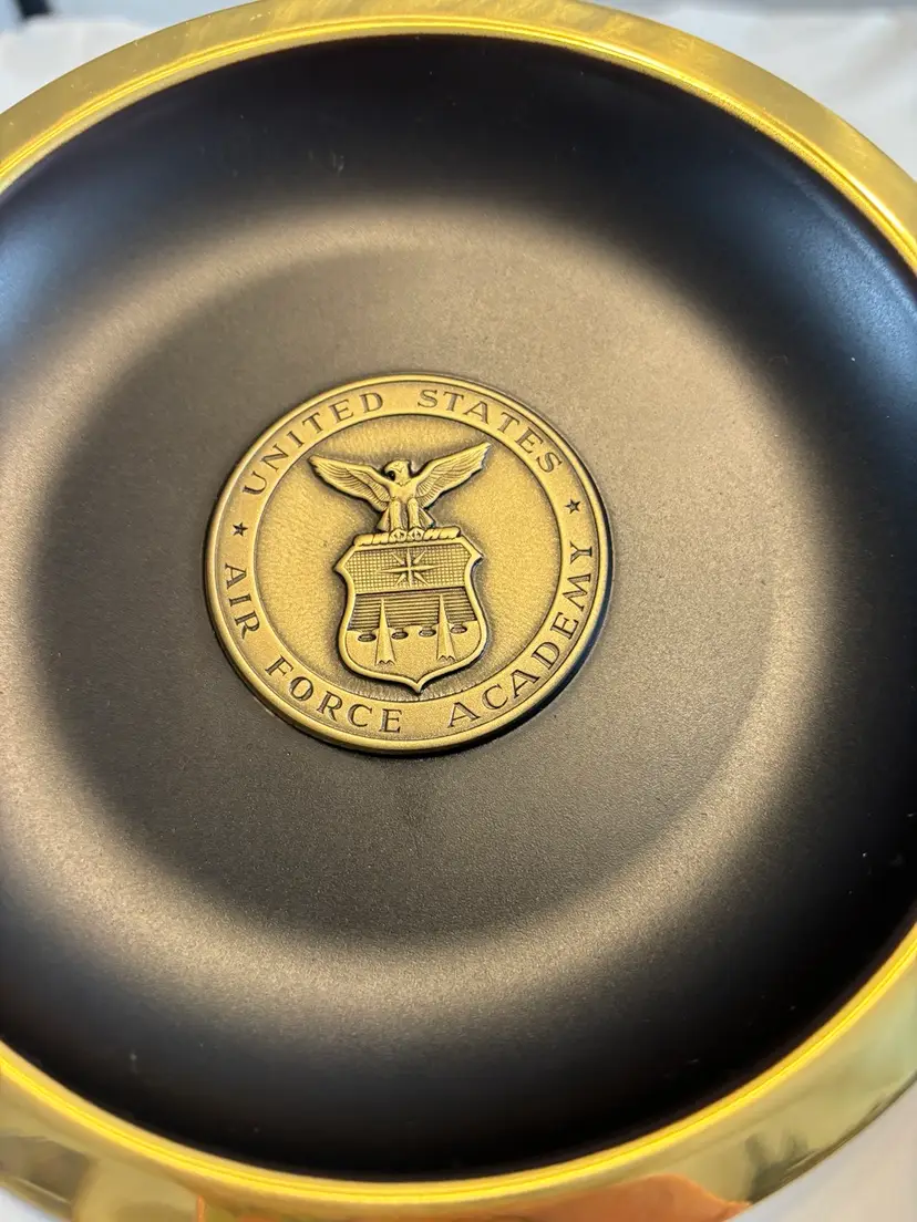 Military Air Force Academy Brass 6” Wall Plate, SIGG Switzerland.