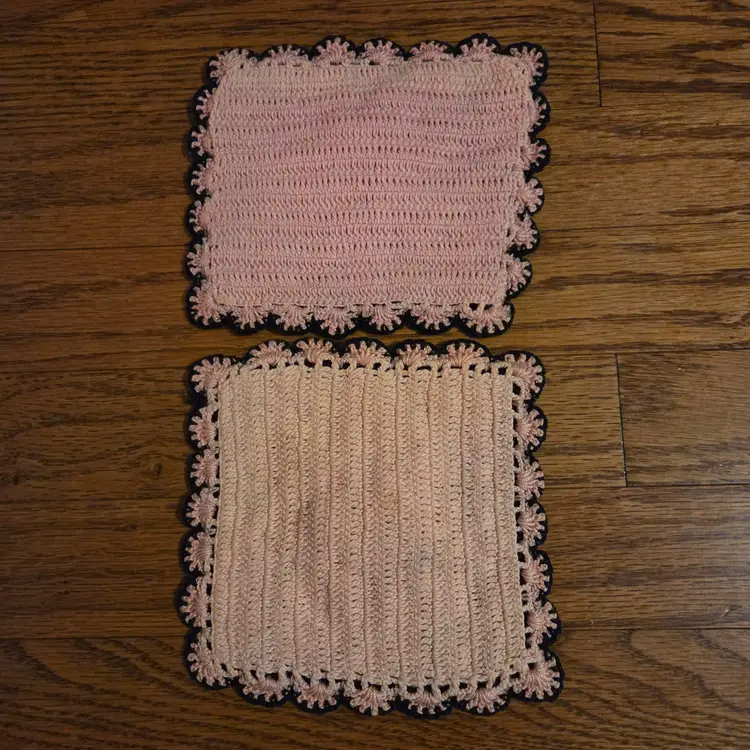 Vintage GrannyHand Chrocheted Granny Squares