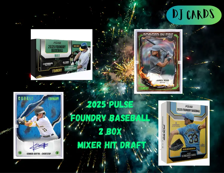 2025 Pulse Foundry Baseball 2 Box Mixer Hit Draft
