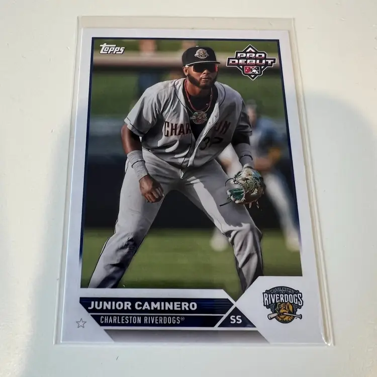 Junior Caminero Pro Debut Tampa Bay Rays