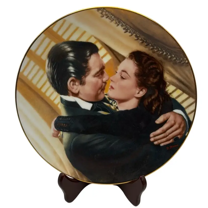 Vintage 1991 Paul Jennis “Marry Me, Scarlett!” Gone With The Wind Collector Plate Signed 8.5” w/ Box
