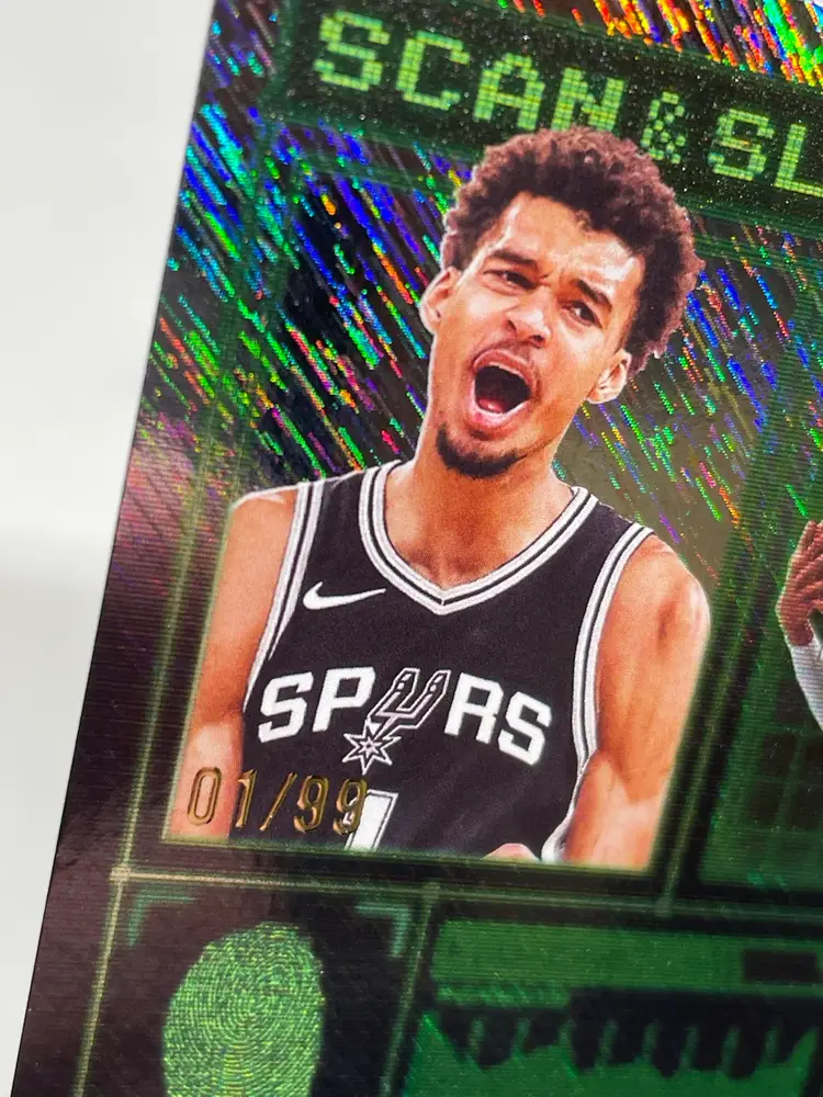 Wemby SPURS Blackout Shimmer SSP Jersey #, Color Match & First On Print! 01/99 Victor Wembanyama