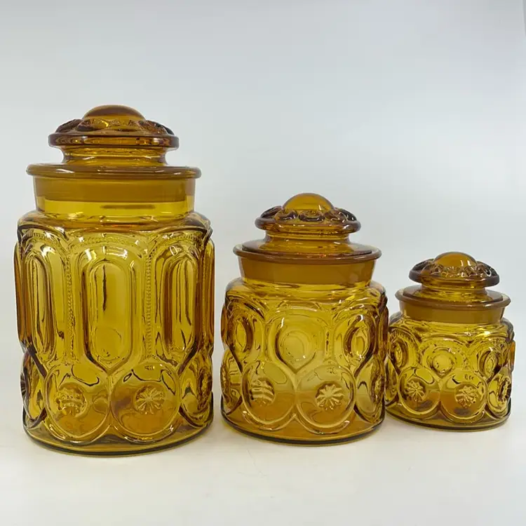 LE Smith Moon & Stars Vintage Canister Set 9.5”, 7” & 5”