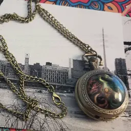 Dnd Pocket watch case with dice