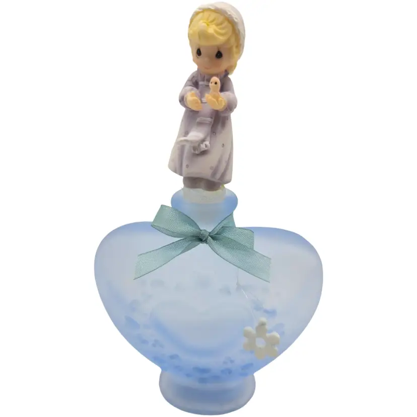 Precious Moments Scents of the Season Winter perfume bottle open box not scented