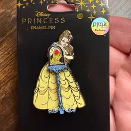 Disney Princess Pin - Belle with Rose Beauty and the Beast Pin