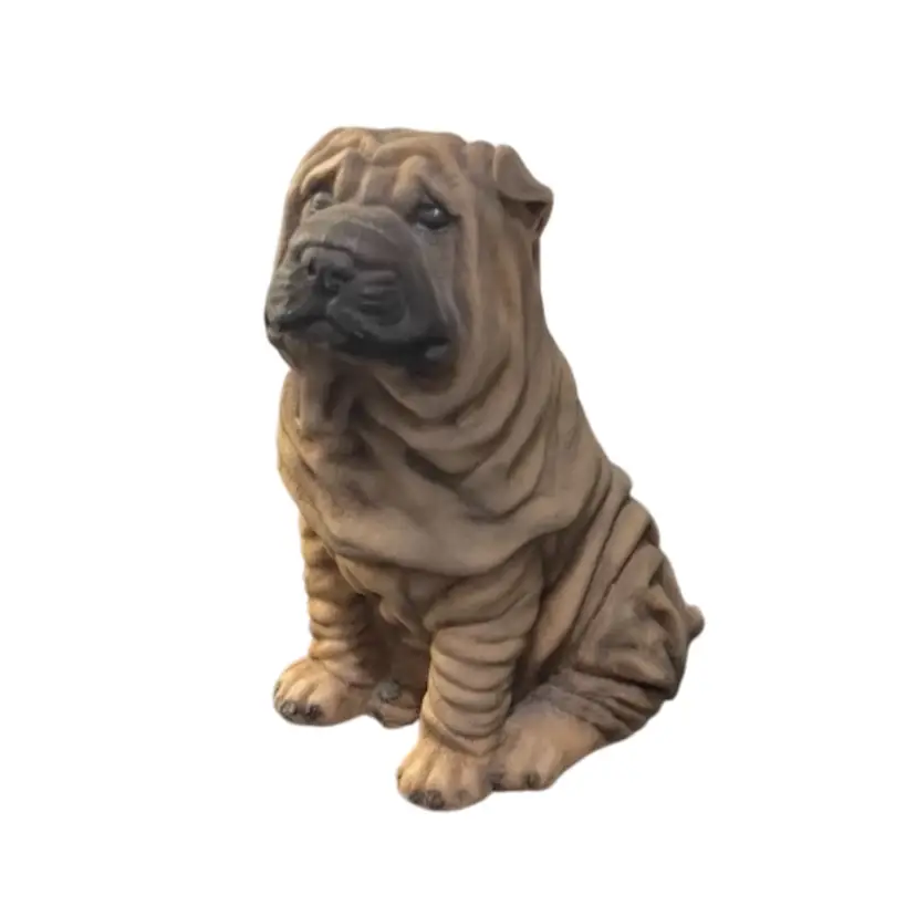 Vintage Shar Pei Dog Figurine By Castaglia Italy 1988 Pet Canine