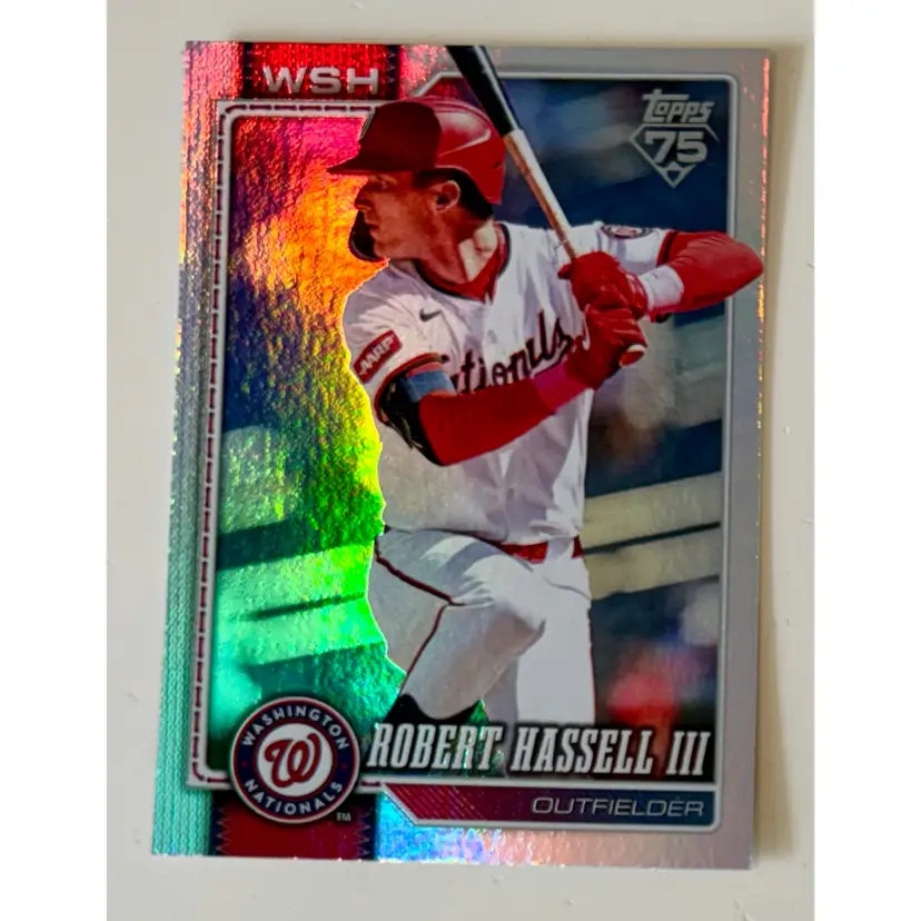 Robert Hassell III Rainbow Foil Washington Nationals