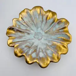 Vintage Stangl Pottery Flower Trinket Dish 5.5” READ