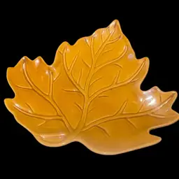 Vintage Fall Leaf Trinket Dish. 7”