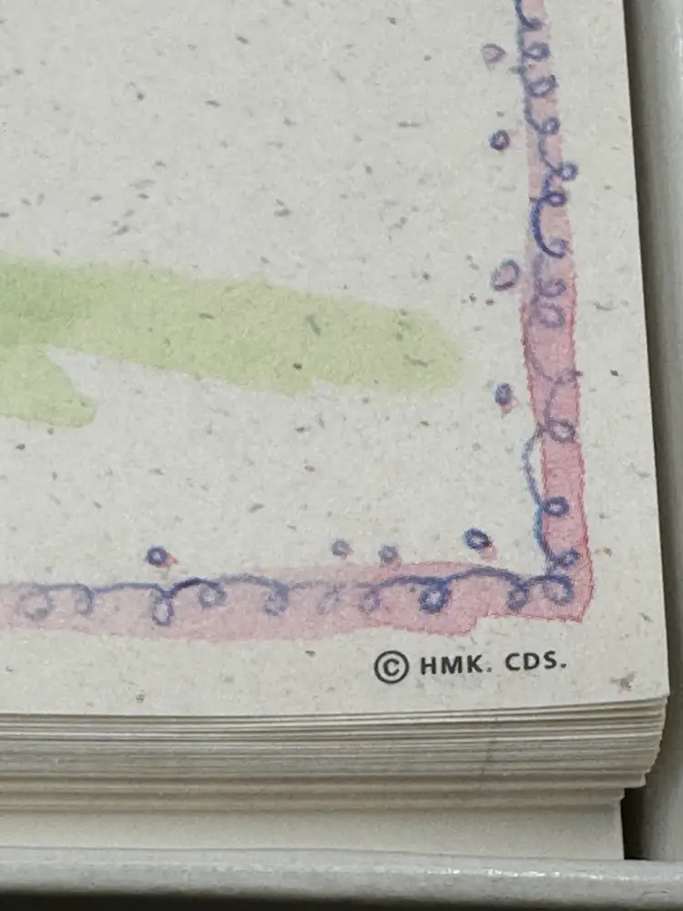 Hallmark Boxed Stationary Set~Purple Border with Sun Tea Set Cloud Birds